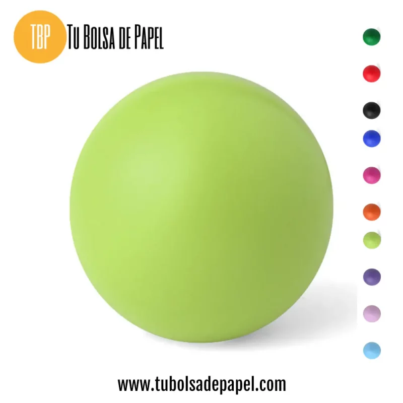 Bola antiestrés verde claro