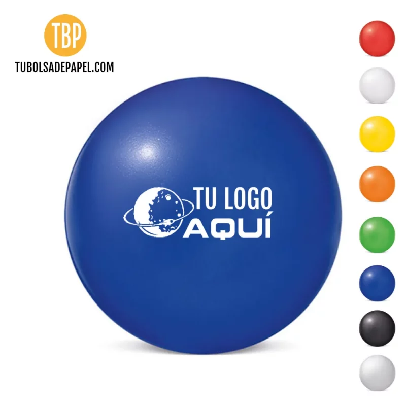 Pelotas antiestrés azules personalizadas