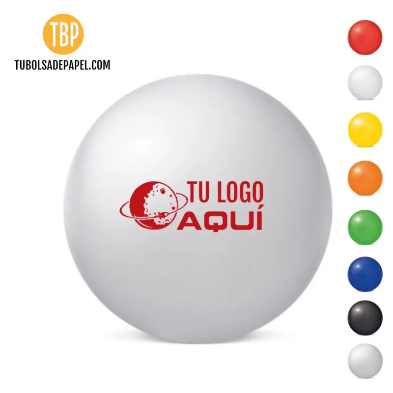 Pelotas antiestrés grises personalizadas
