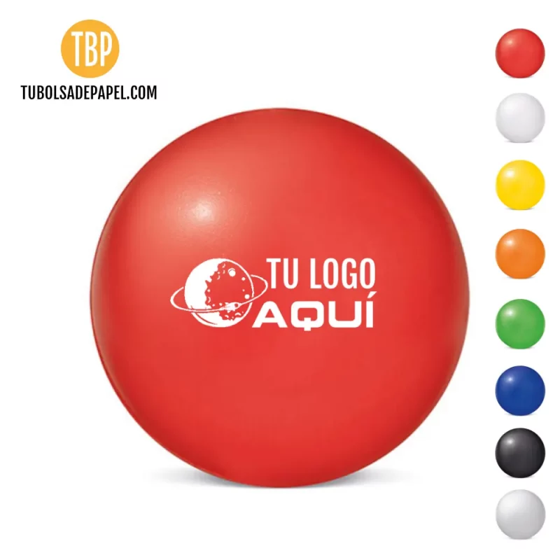 Pelotas antiestrés rojas personalizadas
