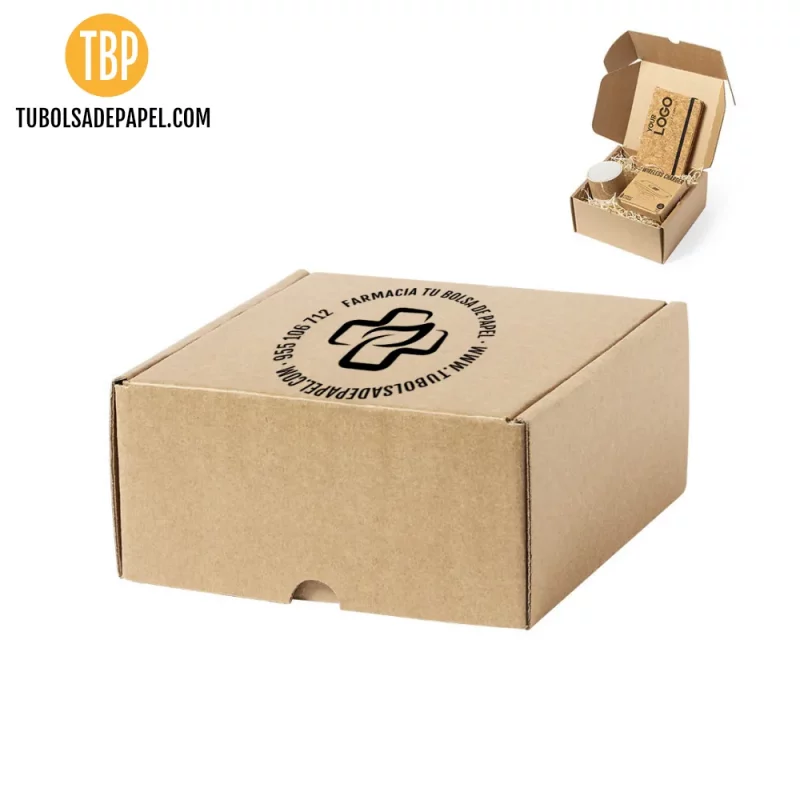 Caja de cartón presentación de productos mediana personalizada