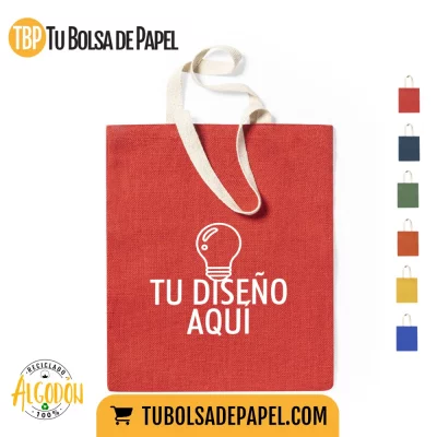 Bolsas de tela rojas personalizadas