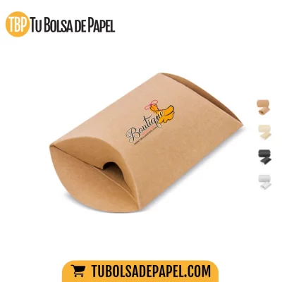 Estuches de cartulina Kraft Ovalada personalizadas