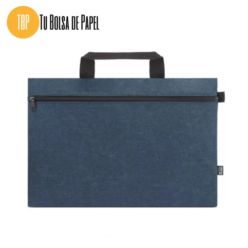 Porta documentos ecológico en color azul - anónimo o personalizado