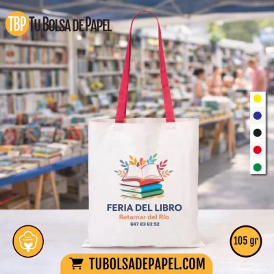 Bolsas Algodón asas - personalizadas - todo color