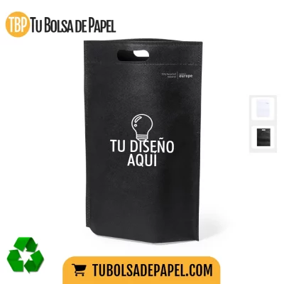 Bolsas de tela reutilizables negras personalizadas