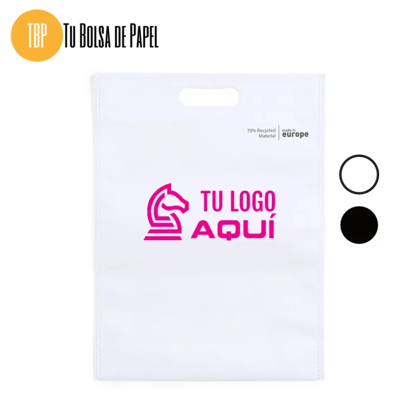 Bolsas de tela reutilizables blancas personalizadas
