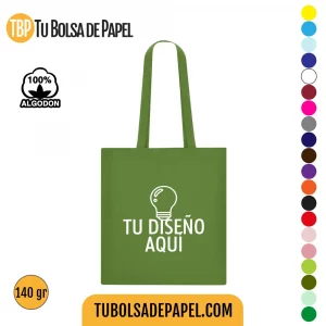 Bolsas de Algodón para tiendas - Verde Oscuro personalizadas