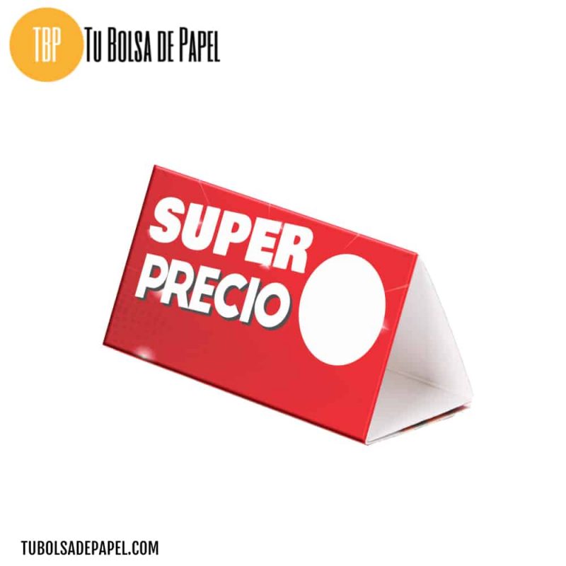 Expositor Rebajas Sobremesa Pequeño Reverso