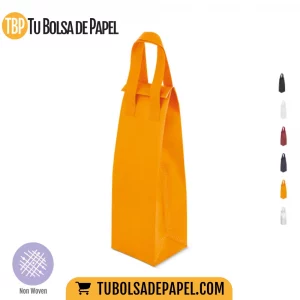 Bolsa térmica non-woven para botella - Naranja
