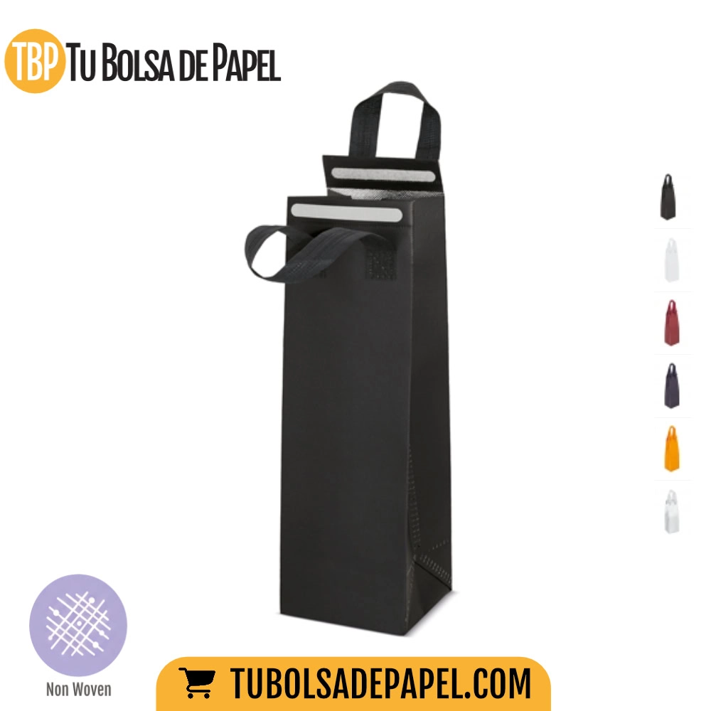 Bolsa térmica para botellas vino - negra