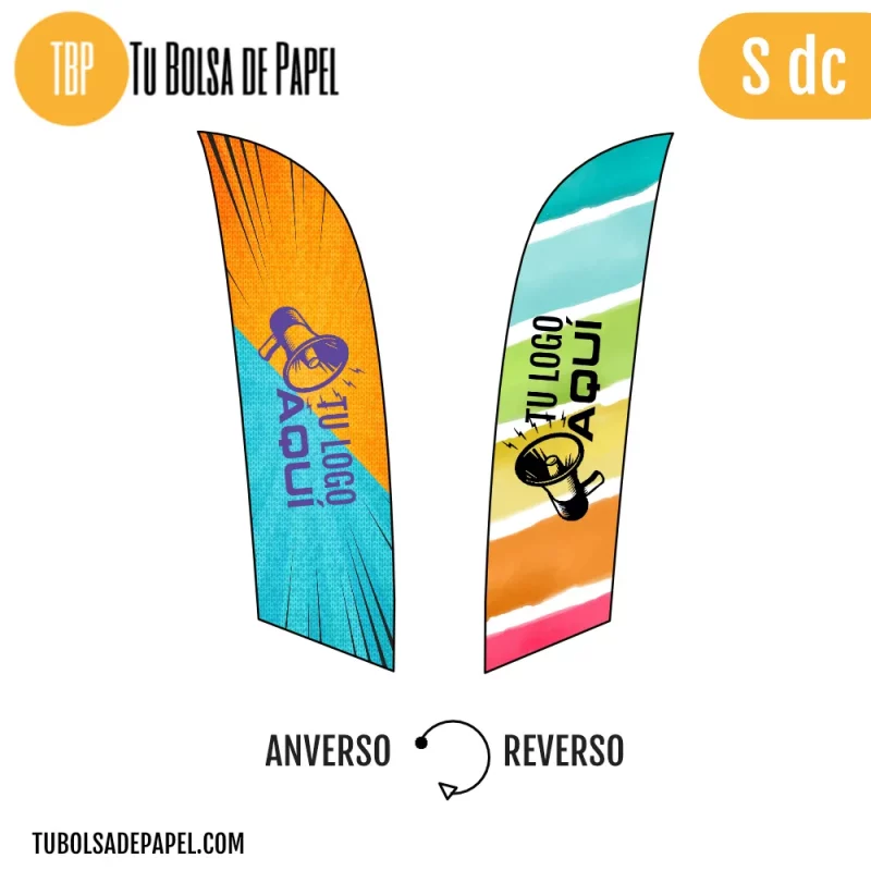 Bandera Fly Banner Surf - S Doble Cara