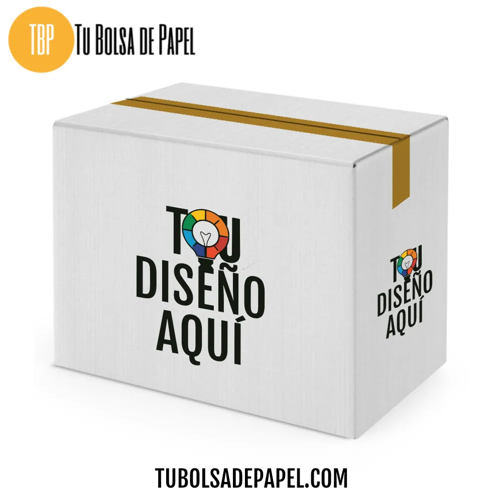 Caja de cartón personalizada 39 × 31 × 30 cm | Impresión incluida