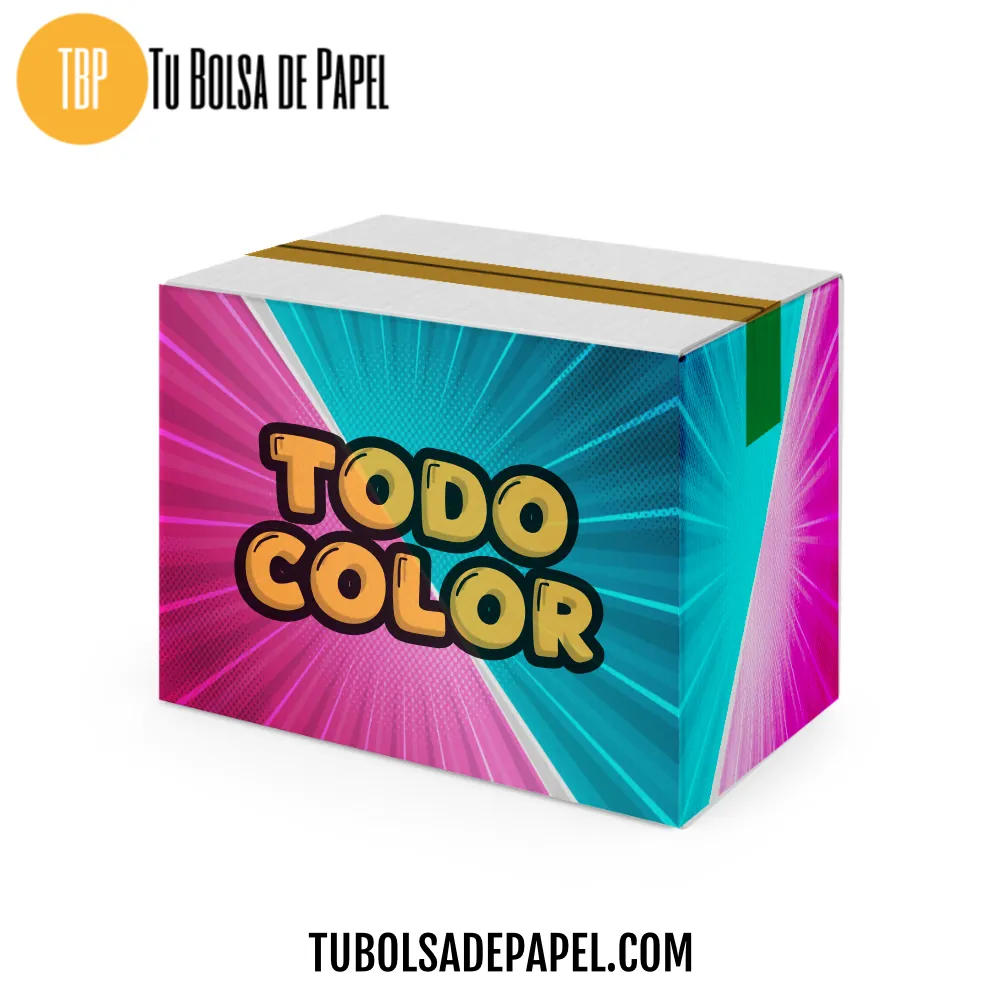 Caja de cartón a todo color 32x23x26