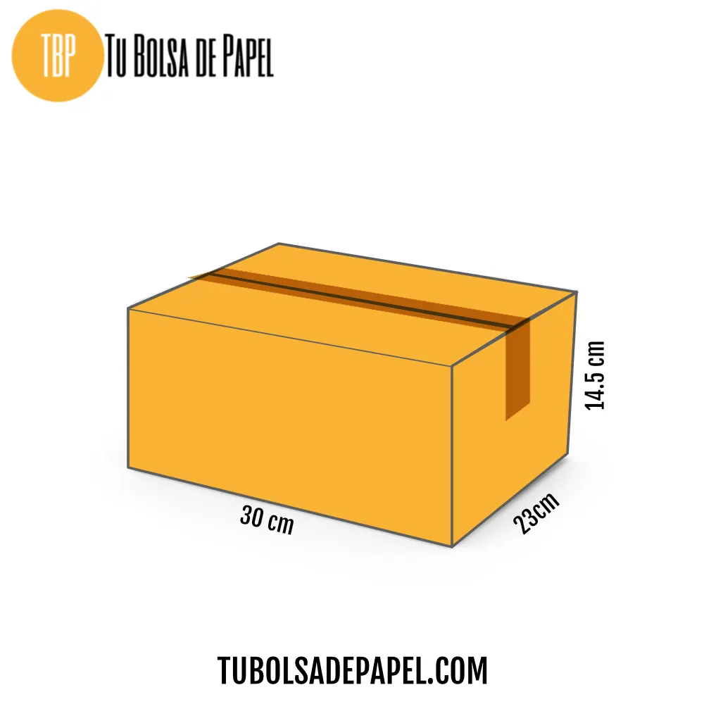 Caja de cartón impresas a todo color 30x23x145 - medidas