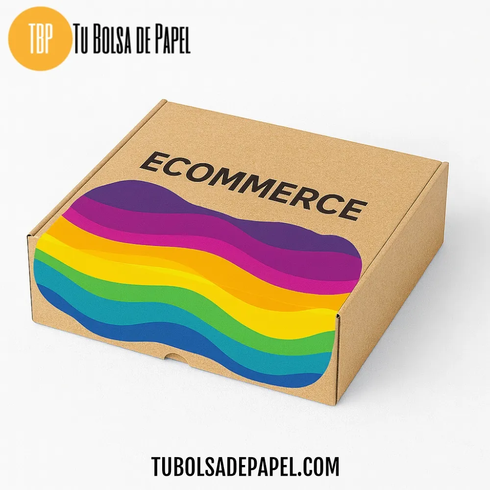 Caja ecommerce personalizada 30×26×9 cm – Kraft