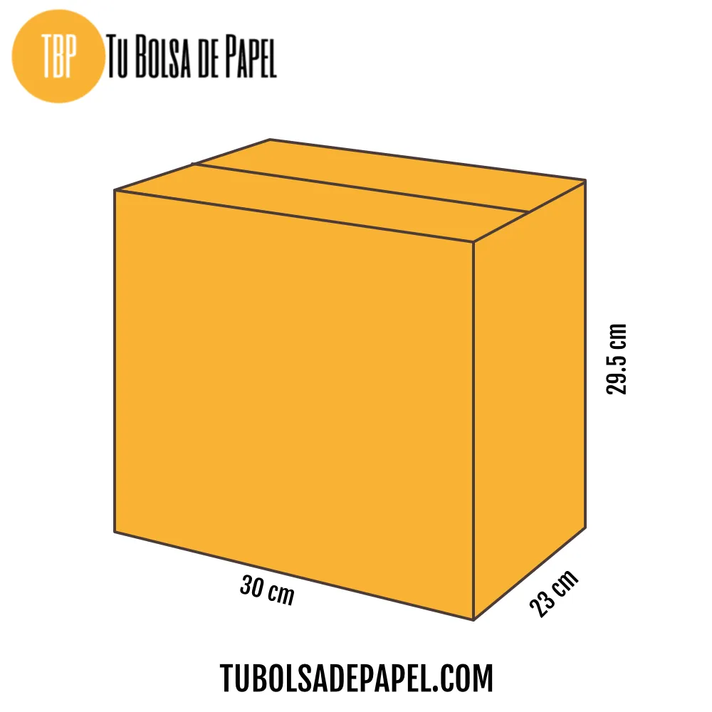 caja de carton -30x23x295cm-todo color - medidas