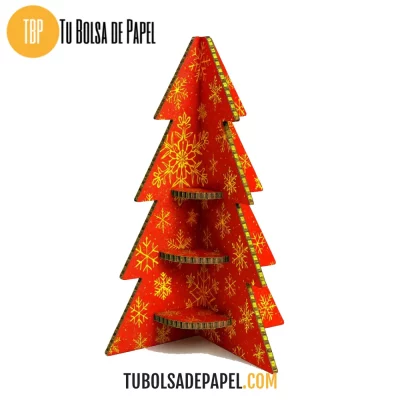 Árbol de navidad personalizable de cartón