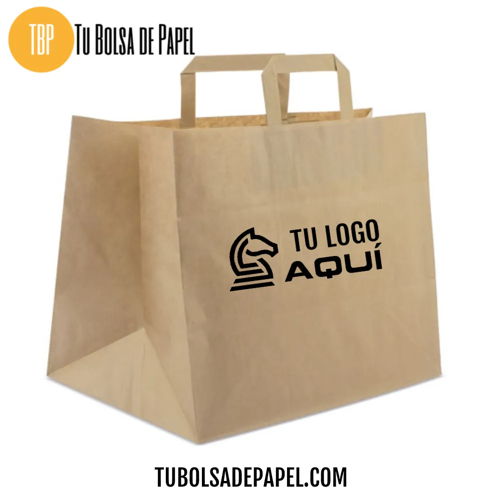 Bolsa de papel para hostelería personalizadas