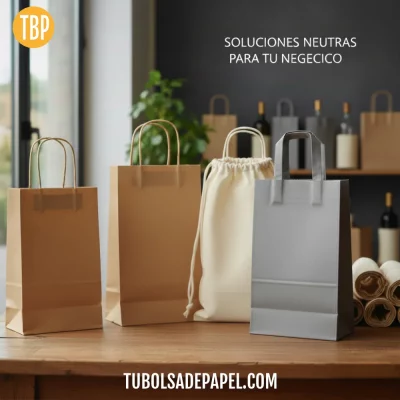 Bolsas de Tela para Botellas Sin Impresión