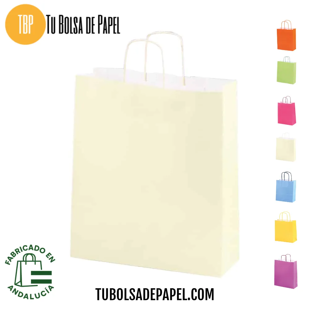 Bolsas de papel verjurado Crema