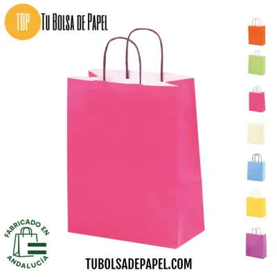 Bolsas de papel verjurado Fucsia