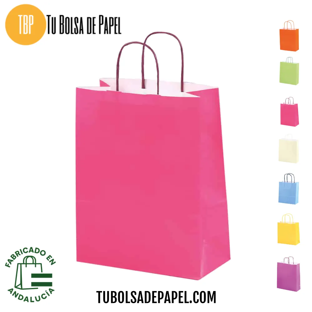Bolsas de papel verjurado Fucsia