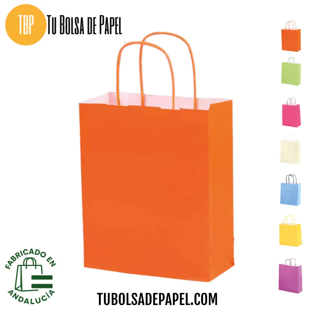 Bolsas de papel verjurado Naranja