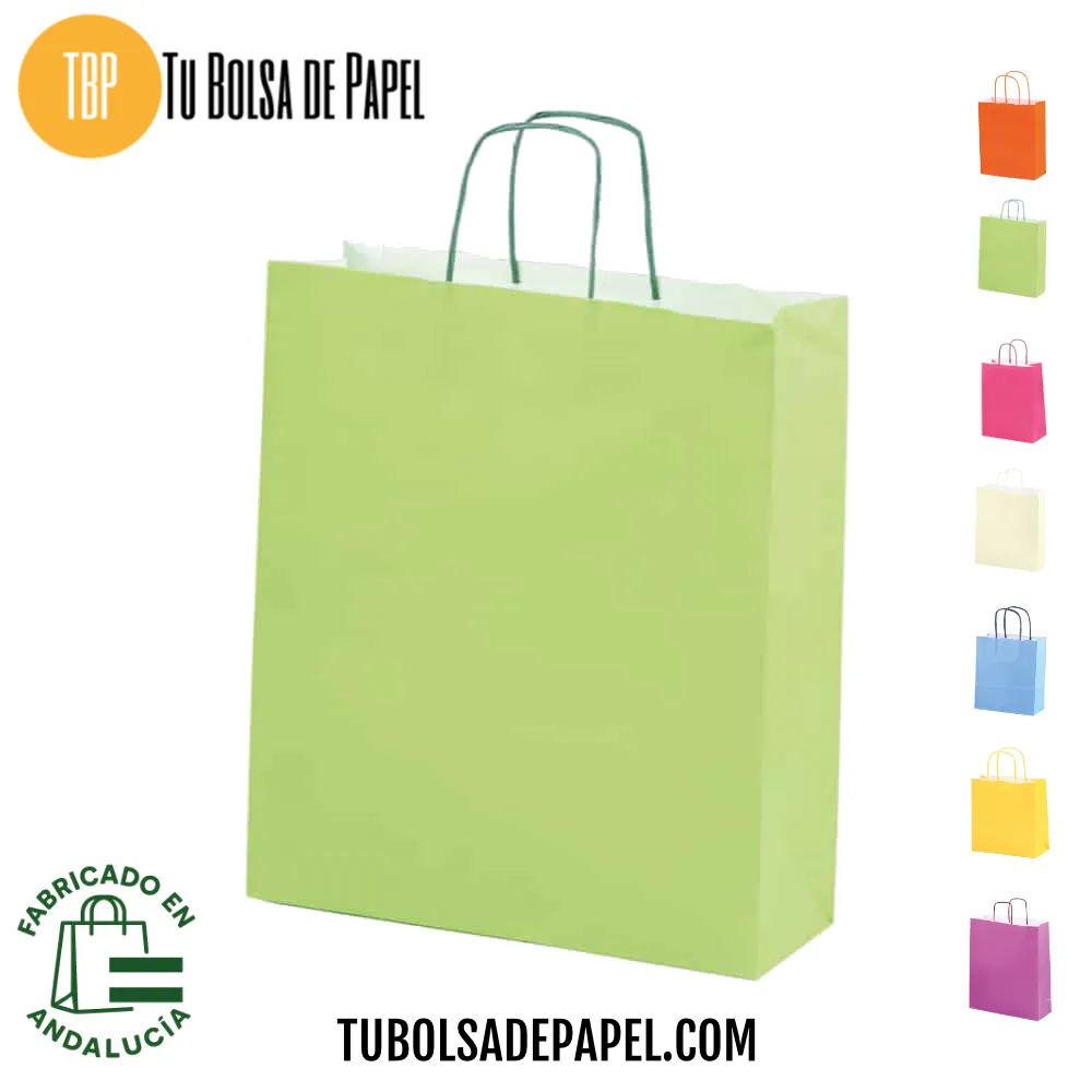 Bolsas de papel verjurado Verde Pistacho