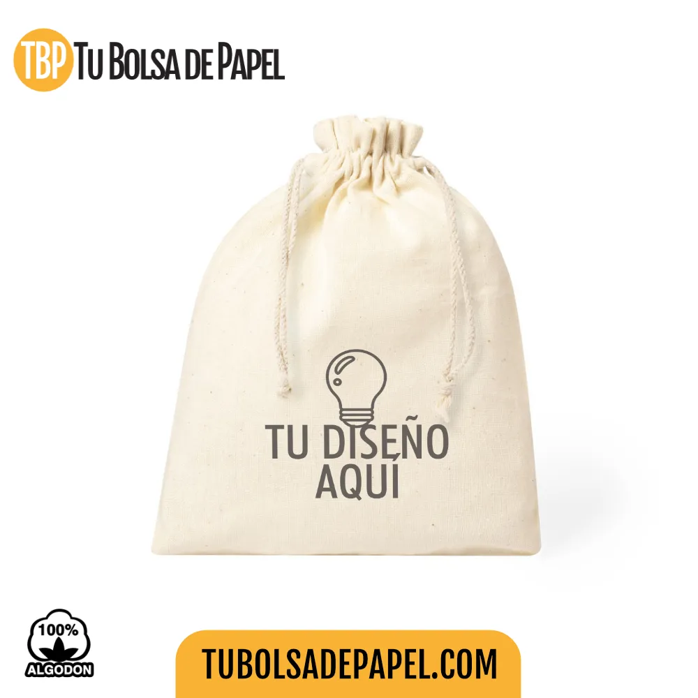 Bolsas de tela cierre cordón personalizadas