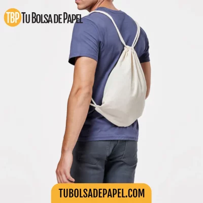 Mochila de cordones de algodón