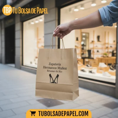 Bolsas de papel kraft personalizadas 32x41x12