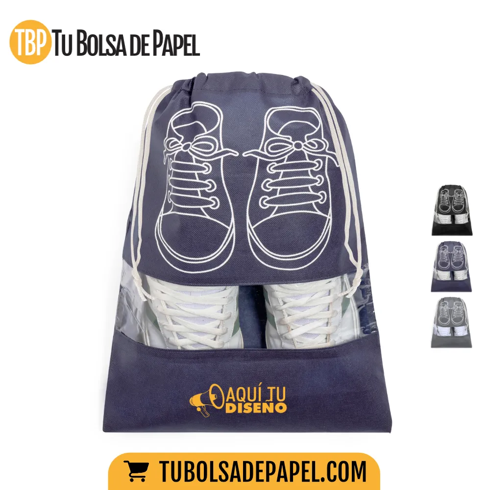 Bolsas - Fundas para calzado azul - personalizadas