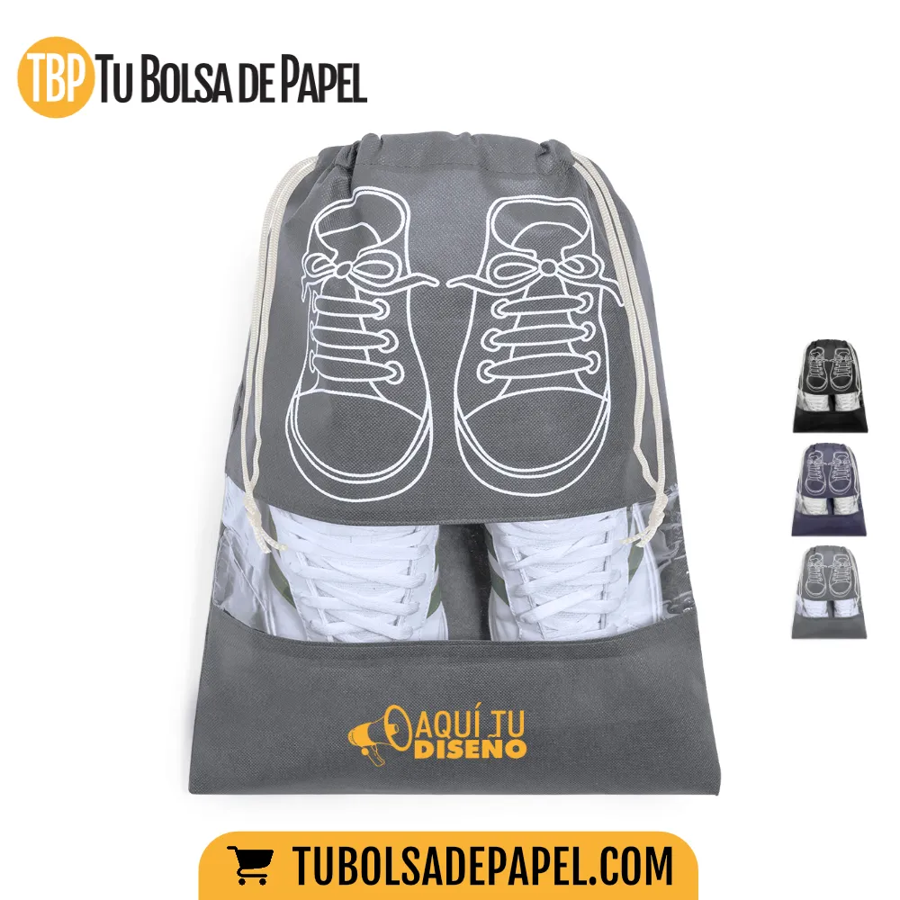 Bolsas - Fundas para calzado grises - personalizadas