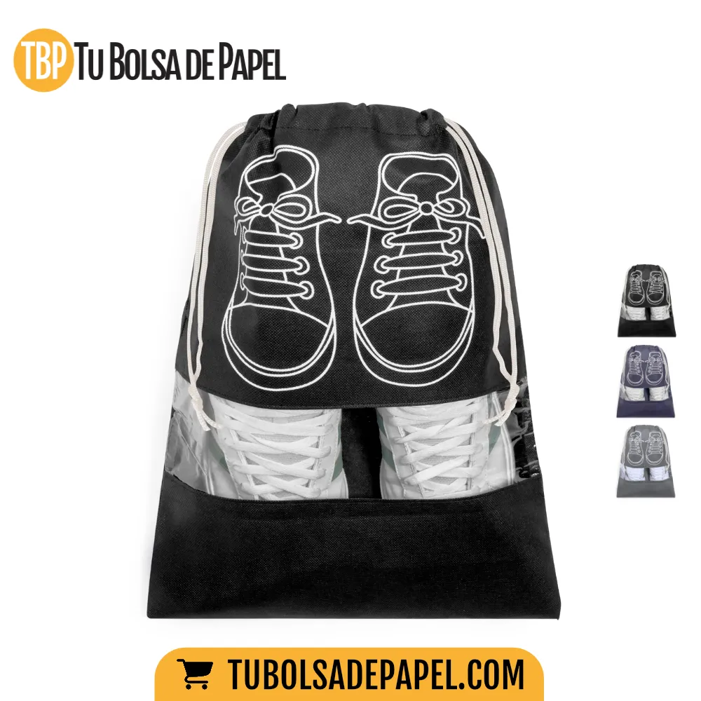 Bolsas - Fundas para calzado negras - Sin impresión