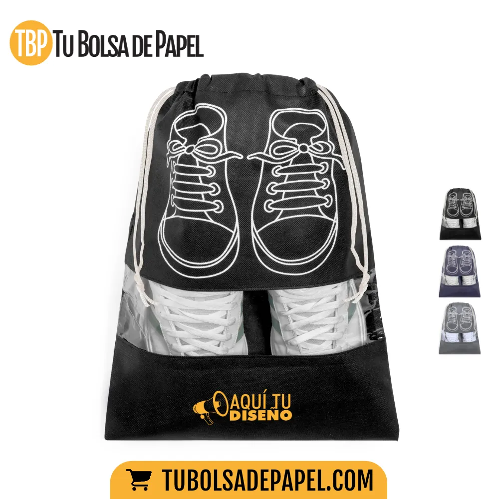 Bolsas - Fundas para calzado negras - personalizadas