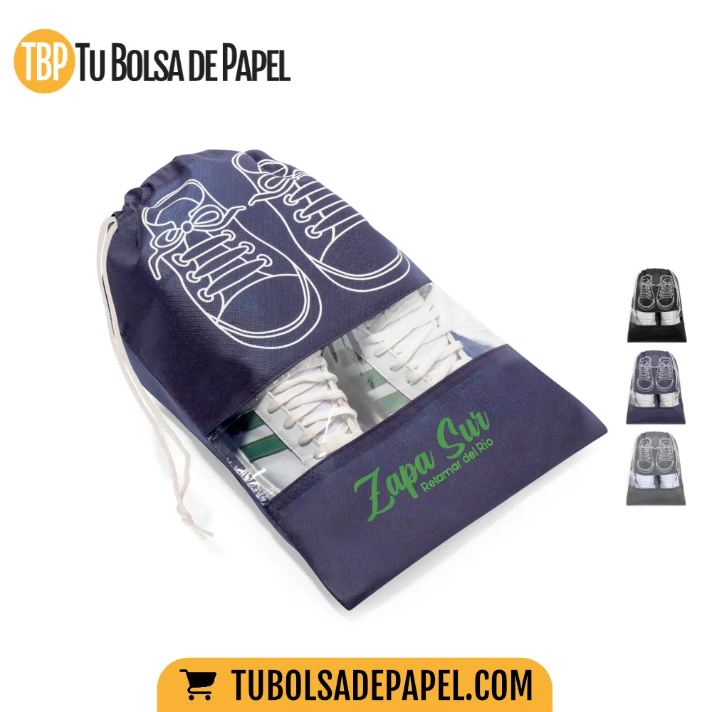 Bolsas para calzado azul - personalizadas