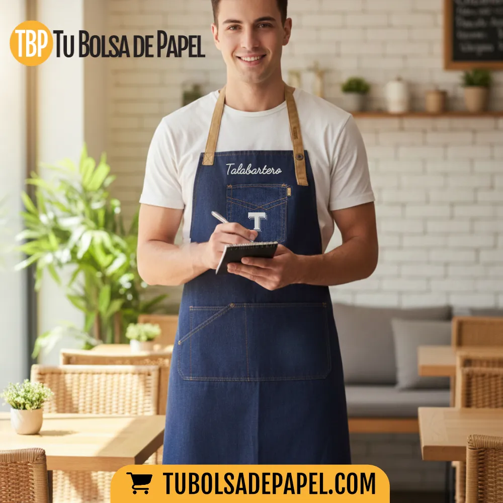 Delantal Vaquero con peto Personalizado profesional