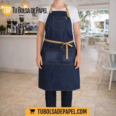 Delantal Vaquero con peto profesional