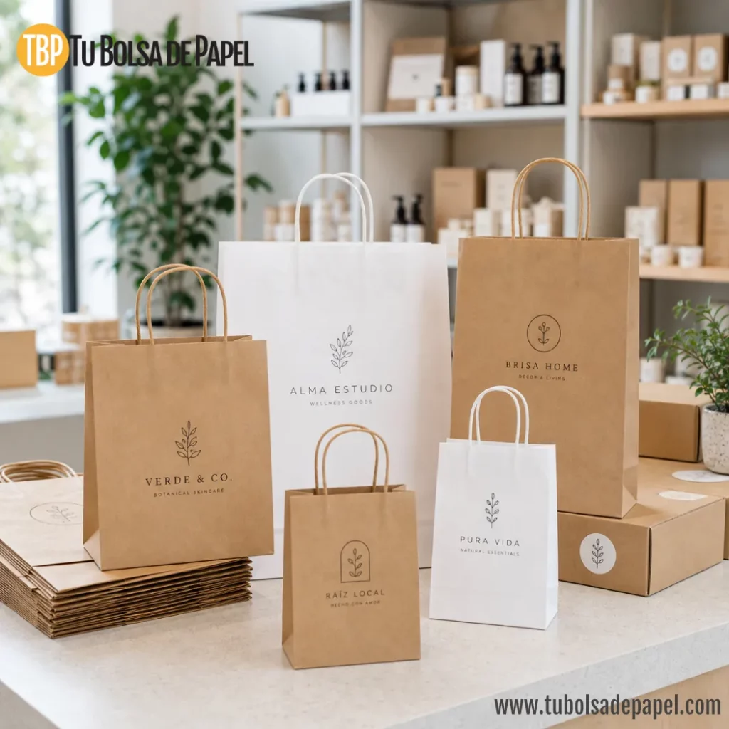 Bolsas de papel personalizadas en pequeñas cantidades