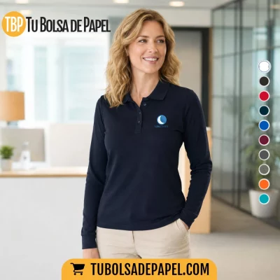 Polo regular Manga Larga Mujer - Personalizado